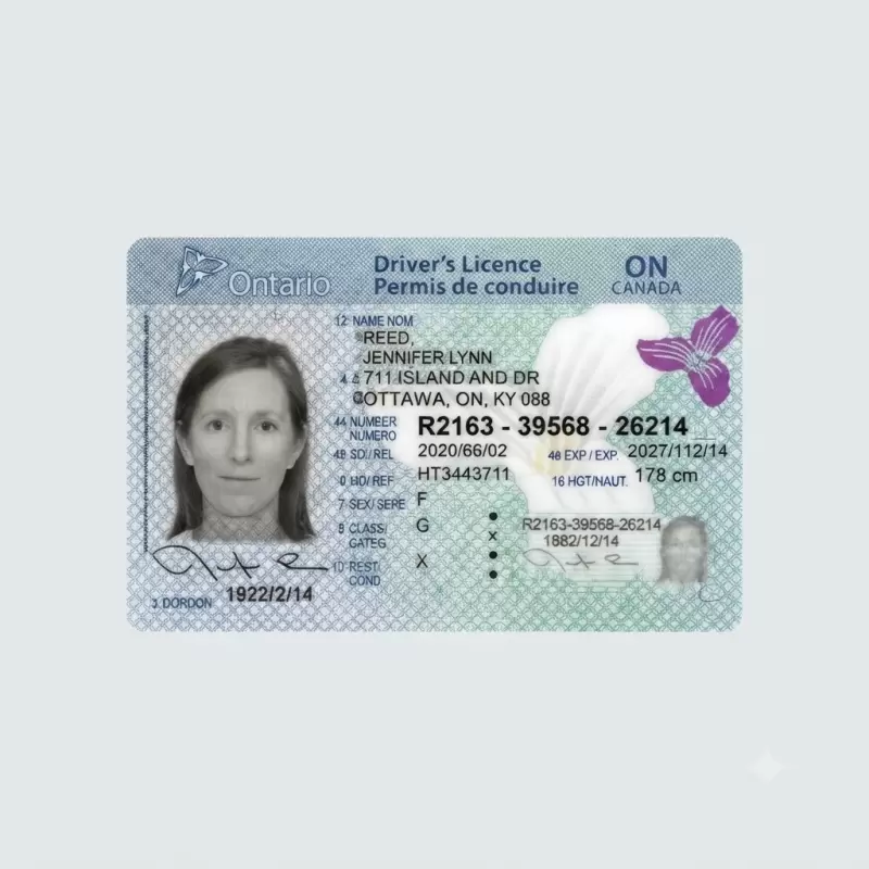 Canada Fake Driver License