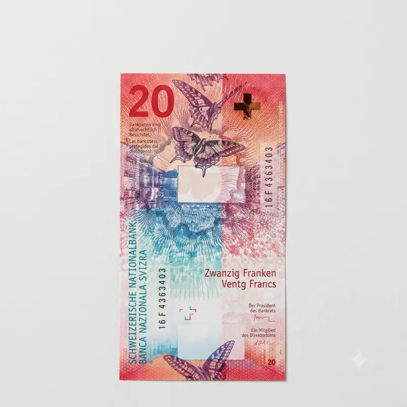 Fake 20 CHF Swiss Franc Bills