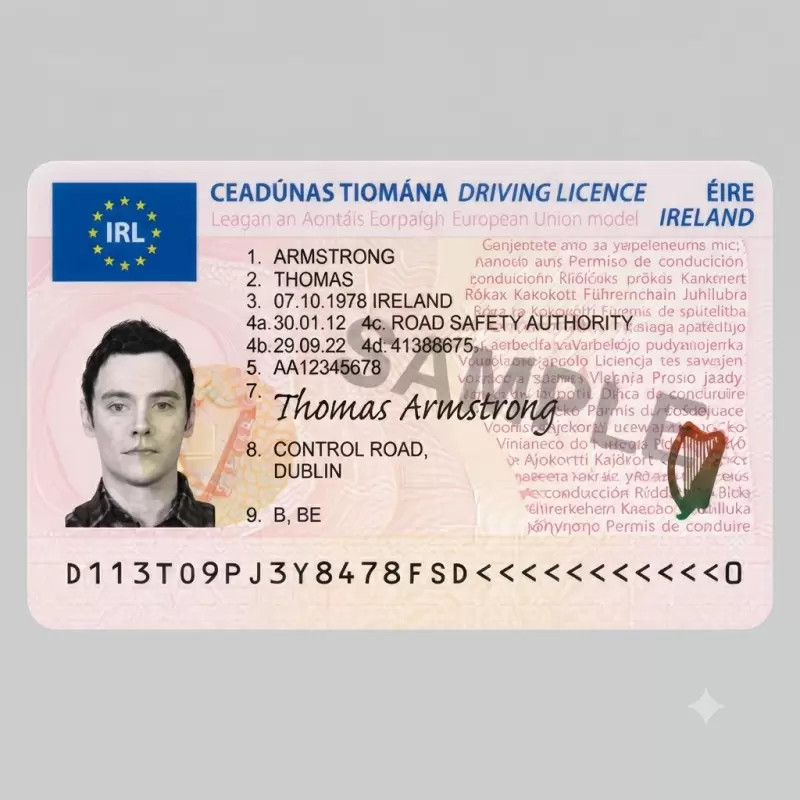 Irish Fake Driver License